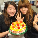 The cake cooks