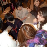 One group answering the quiz